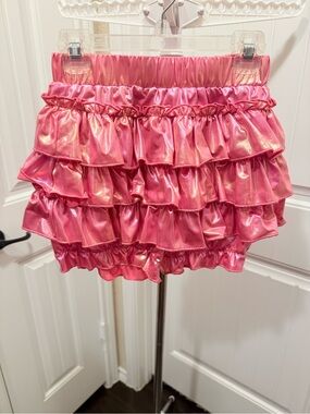 Lola and the Boys Hologram Ruffle Skort